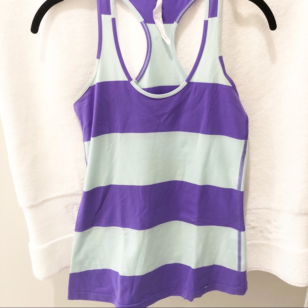 Lululemon Purple and Mint Tank Top Size 4